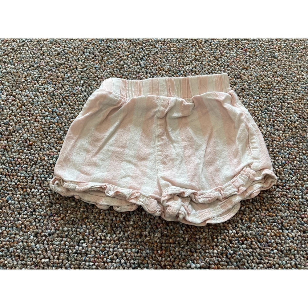Garanimals Pink & White Striped Lightweight Girls Shorts 18M